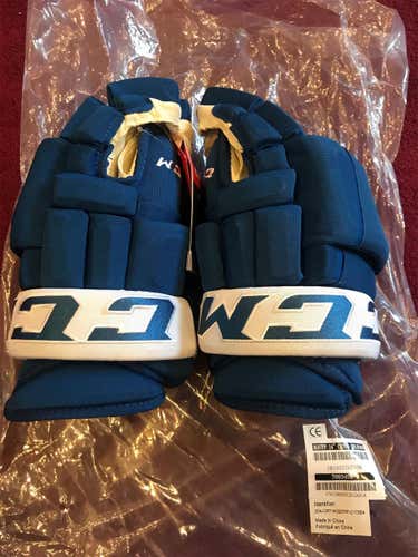 Blue New CCM HG97 14" Pro Stock Gloves Colorado Avalanche Stadium Series 2020