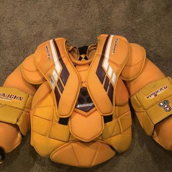 Senior Large Vaughn Velocity VE8 Pro Pro Stock CUSTOM Goalie Chest Protector