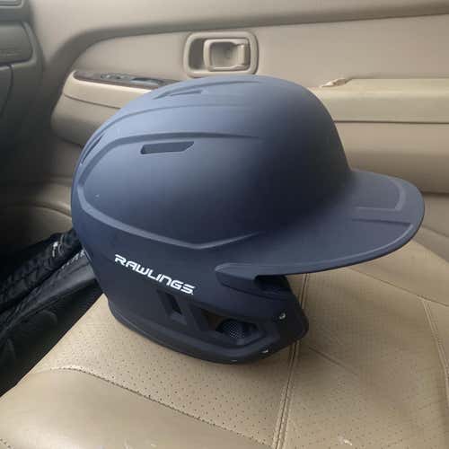 Navy Blue Used Rawlings Batting Helmet