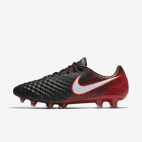 Nike Magista Opus II FG ACC sz 12.5 Black Red 843813 061 Vapor Soccer Cleat