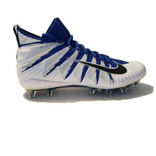 Nike Alpha Menace Elite sz 12 Blue White 877140 401 Football Cleat Vapor SAMPLE