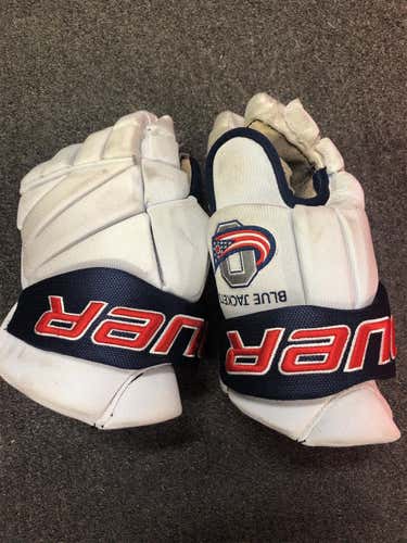 White Used Bauer 13" Gloves