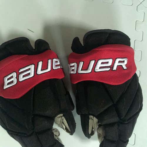 (NEED GONE!!) Black Used Northeastern University Vapor 1X Pro Lite Gloves 15" Pro Stock