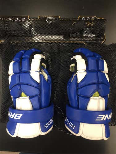 New Brine Notorious Royal Blue 13" Lacrosse Gloves