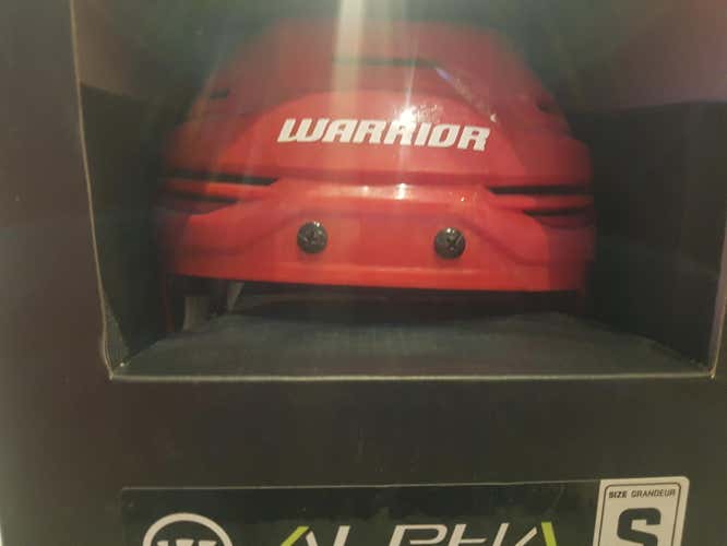 Red New Small Warrior Alpha One Pro Helmet