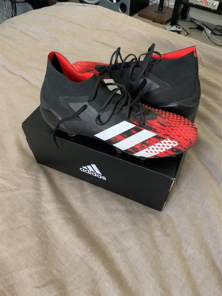 Black Men's 9.0 (Women's 10) Adidas Predator mutator 20.1 FG Cleats