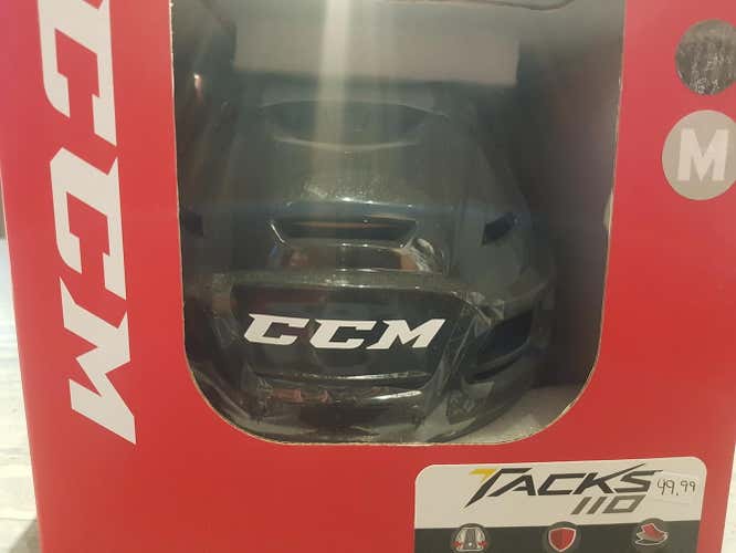 Black New Medium CCM Tacks 110 Helmet
