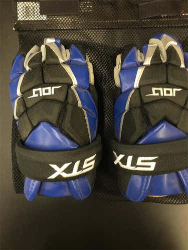 New Royal/Black STX Jolt 13" Lacrosse Gloves