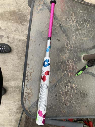 White Used High School/College 2020 DeMarini Composite Bat (-12) 21 oz 33"