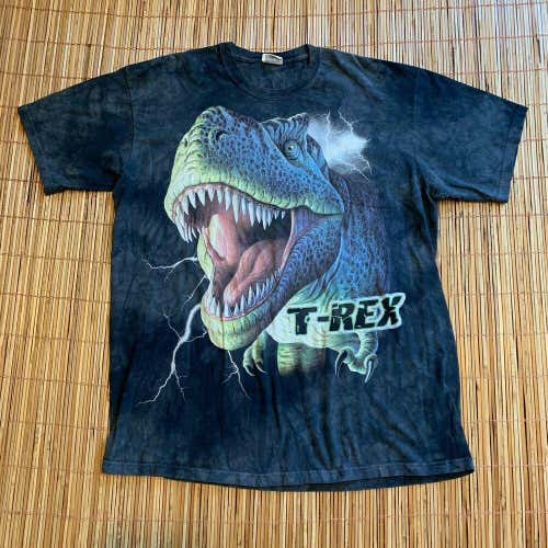 Disney World T-Rex Cafe 2008 The Mountain Tie Dye Dinosaur Dino T-Shirt XL RARE
