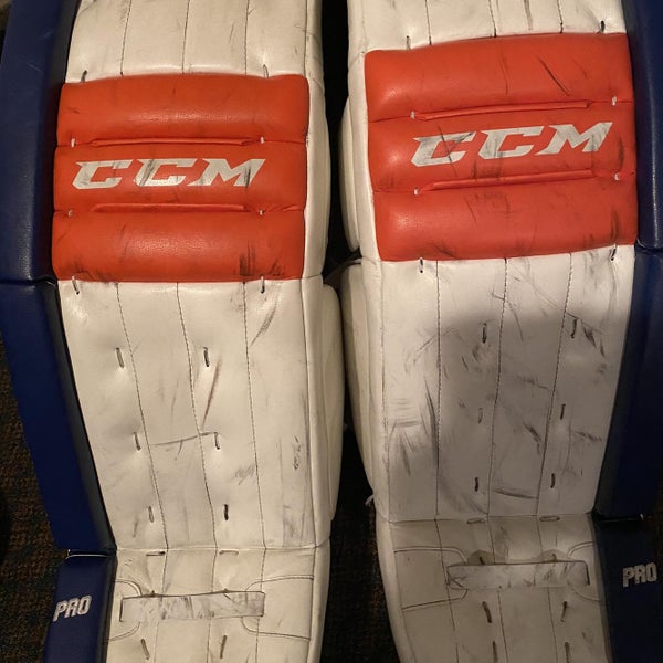 Used 33" Retro flex Goalie Leg Pads And Bauer 2s Pro Goalie Skates
