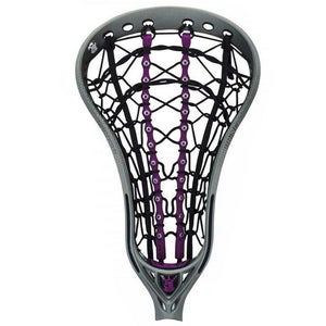 Brine Mantra 4 Strung Women's Lacrosse Head (NEW) - Titanium/Vibrant Purple Lists @ $140