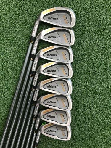 Alien Tour Staff Iron Set MLH 3-PW, Alien Medium Firm Flex Graphite #1890  *FIRM PRICE*