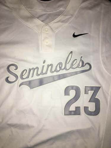 NWT Nike Men's FSU Florida State Seminoles #23 Authentic Baseball Jersey LG SEWN