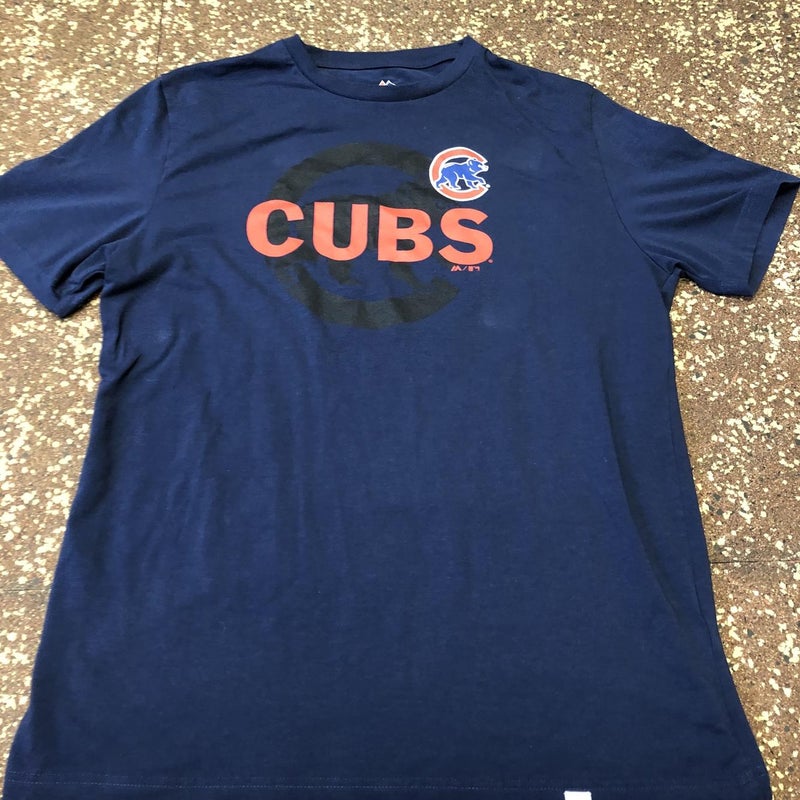 Nike Chicago Cubs Grey Color Bar Short Sleeve T Shirt