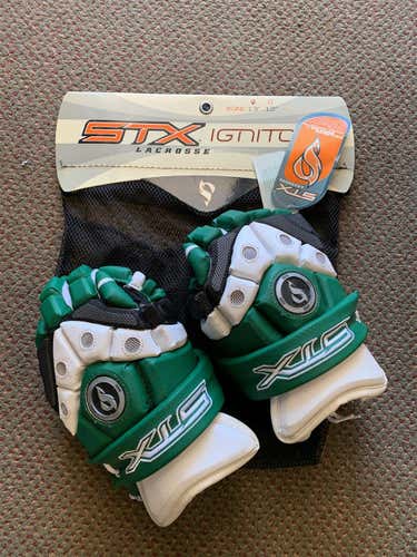 Green New Player STX 13" Lacrosse Gloves