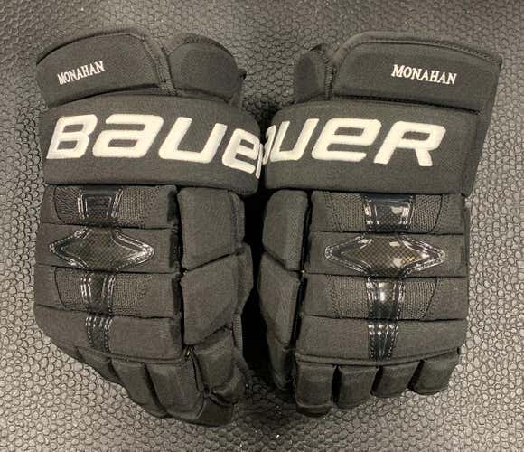 New Sean Monahan Calgary Flames 14”+1 Bauer Nexus 1N 14" Pro Stock Gloves