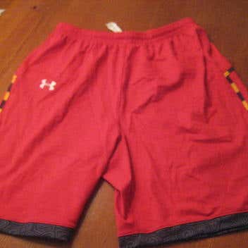 Under Armour Maryland UMD lacrosse game shorts NEW mens