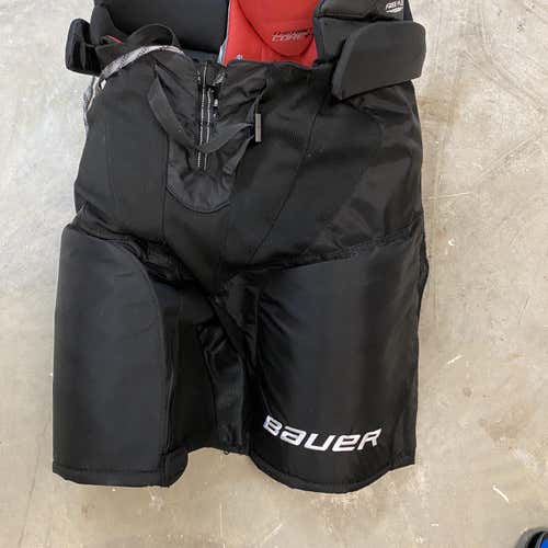 Black Senior Large Bauer Pro Stock Hockey Pants