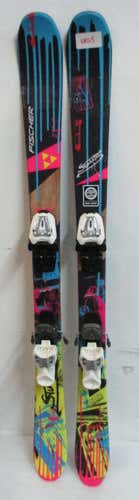 Used Fischer Stunner 121cm Skis With Marker 4.5 Bindings (URS5)