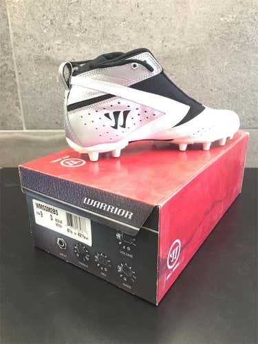 New Warrior by New Balance Black/Silver Men's Molded Cleats Mid Cut Size 9