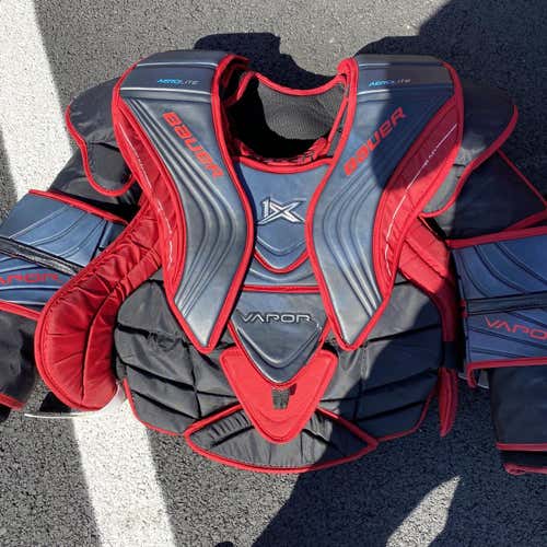 Senior Large Bauer Vapor 1X Goalie Chest and Arm Protector Pro Stock Goalie Chest Protector