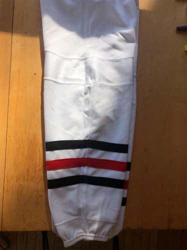 White Senior CCM Chicago Blackhawks Socks