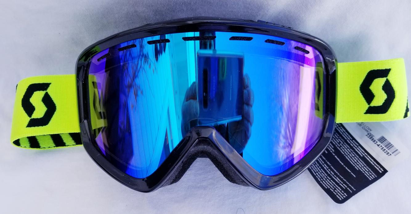 NEW $110 Scott Mens Reply RARE Green Ski Goggles Snow Smith Winter Black White 