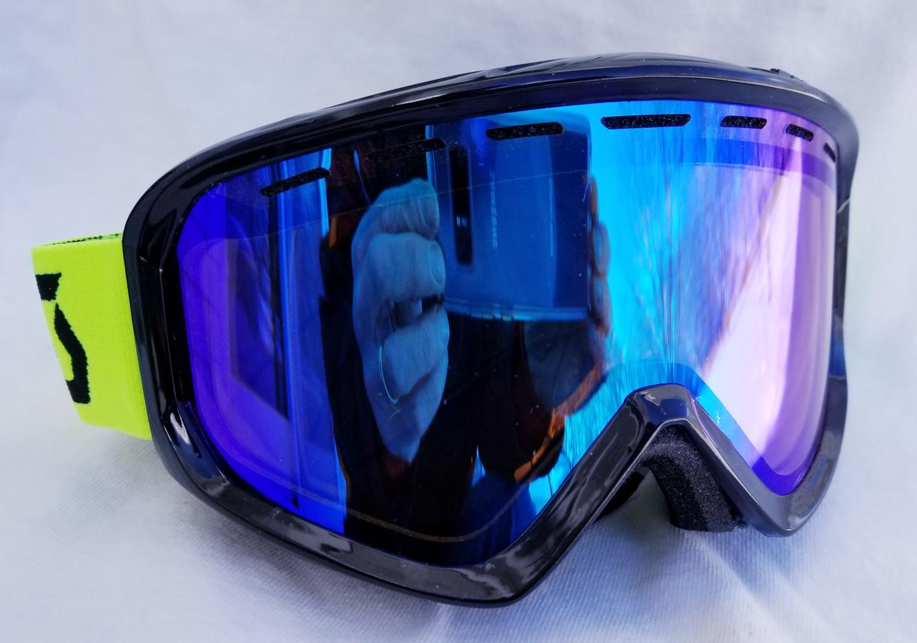 NEW $99 RARE Scott Sanction Mens Black Adult winter snow ski goggles Smith White 