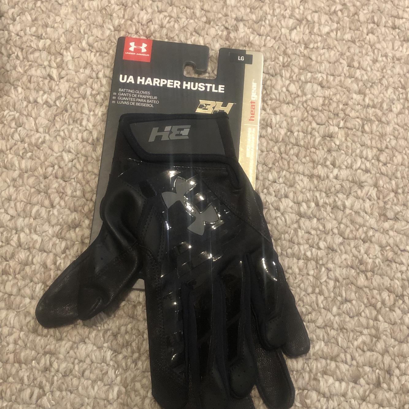 under armour harper hustle batting gloves