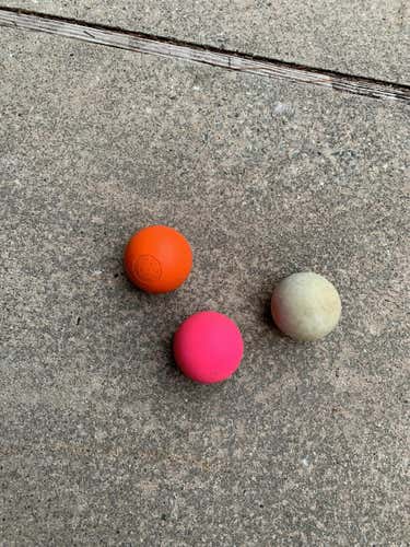 Used  3 Pack Lacrosse Ball
