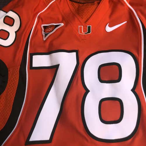 Miami Hurricane Player Issue Football Jersey