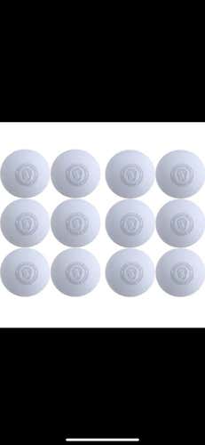 Signature White 12 Pack Lacrosse Balls