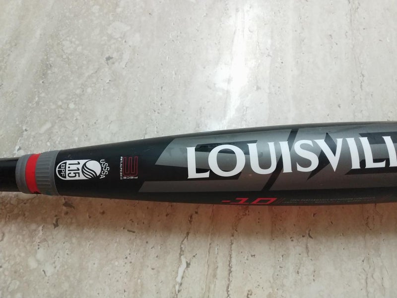 Used USSSA Certified 2018 Louisville Slugger Composite Prime 918 Bat (-10) 21 oz 31"