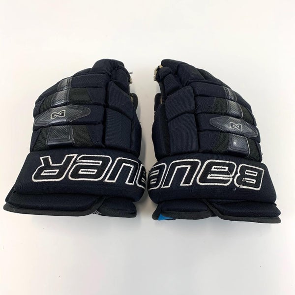 Used | Black Senior Bauer Nexus 9000 Gloves 14" | No Holes | EQ950