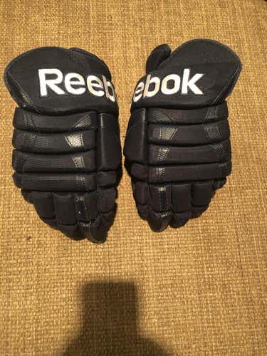 Blue Senior Used Reebok Gloves 13"