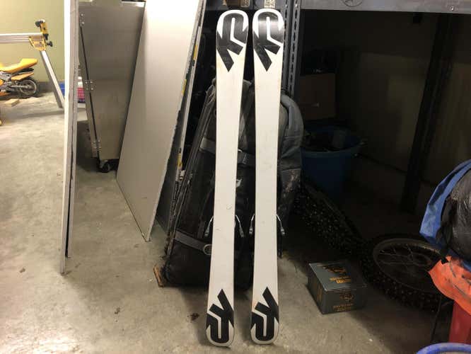 Used Kid's 2017 K2 All Mountain Juvy Skis With Bindings and poles and boots