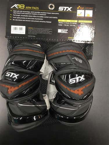 New Medium STX K18 Arm Pads Black