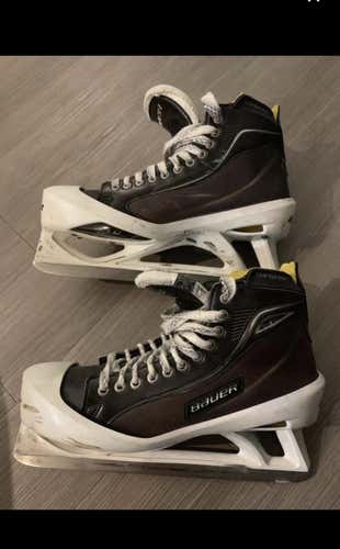 Senior Bauer Supreme One100 D&R (Regular) Pro Stock Size 12 Hockey Goalie Skates