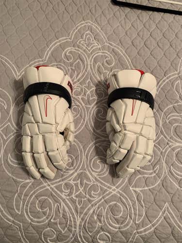 White New Player Nike Vapor Elite 2 13" Lacrosse Gloves
