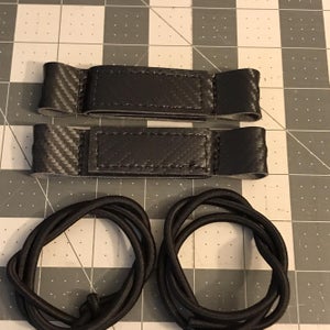 Halo Hockey posi-lock Goalie Toe Ties All Black