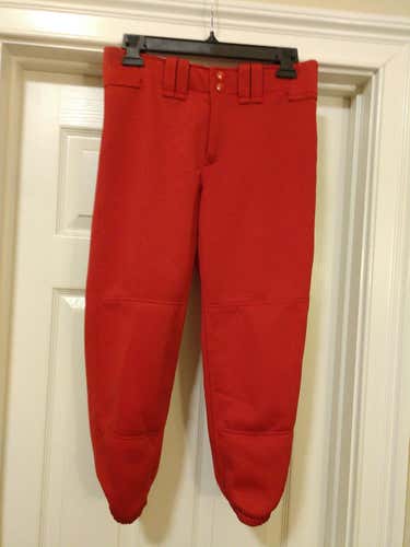 Red Used Women's Small Mizuno Pants
