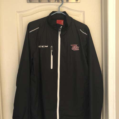 Peterborough Petes CCM Track Jacket, Black Medium