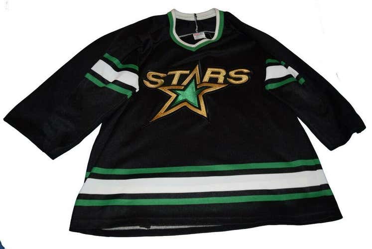 Dallas (North) Stars CCM Hockey Jersey M Medium Vintage Retro NHL Air Knit Sewn