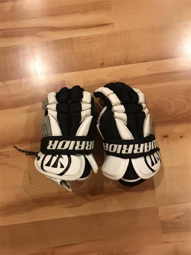 Black Used Player Warrior Mac-D Lite 2 13" Lacrosse Gloves