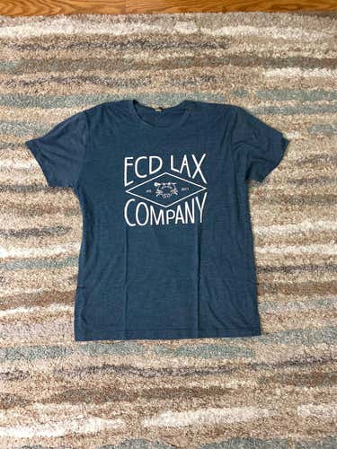 Blue Used Large ECD Lacrosse Shirt