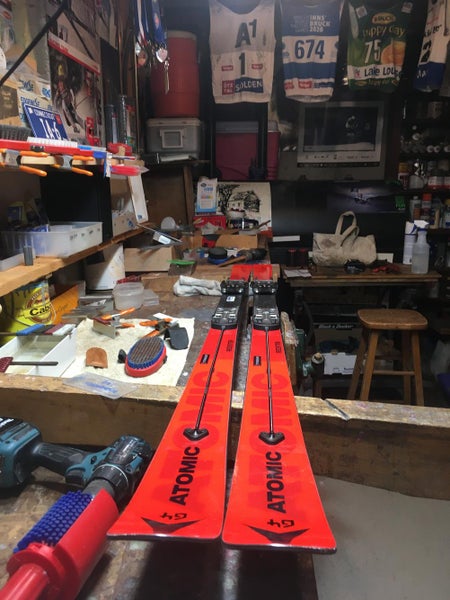 New Men's Atomic Racing G9 Skis With Bindings Max Din 16 186cm 26m