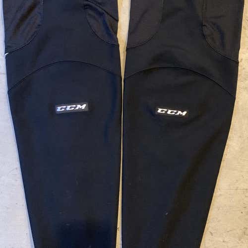 CCM Pro Stock Hockey Practice Socks Large Black/White
