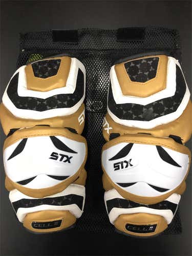 New Large STX Cell II Arm Guards Gold