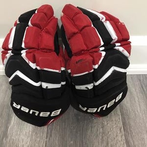 Black Used Bauer Pro Series 14" Pro Stock Gloves